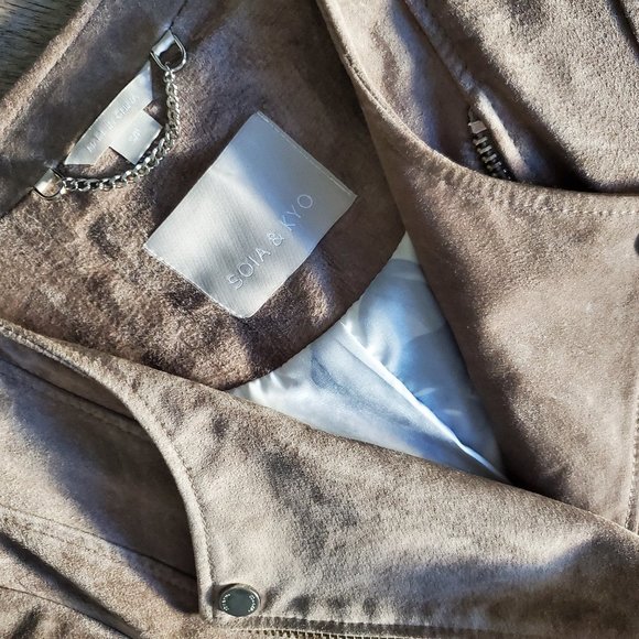 Soia & Kyo Suede Moto Jacket - Picture 4 of 7